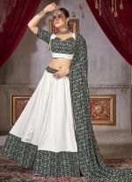 Cotton Green Traditional Wear Printed Lehenga Choli